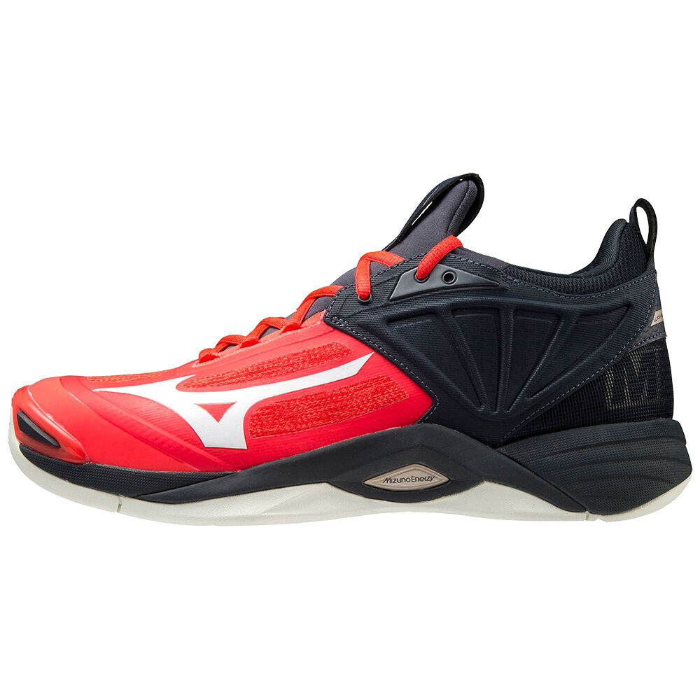 Mizuno Wave Momentum 2 Férfi Röplabda Cipő Piros/Fehér EDH274509